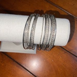 Sterling, silver plated, bangle, bracelets